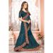 Picture of Elegant Georgette Midnight Blue Saree