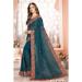 Picture of Elegant Georgette Midnight Blue Saree