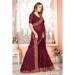 Picture of Amazing Georgette Brown Saree