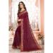 Picture of Amazing Georgette Brown Saree