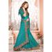 Picture of Superb Georgette Sea Green Saree