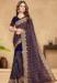 Picture of Pretty Georgette Midnight Blue Saree