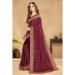 Picture of Pretty Georgette Maroon Saree