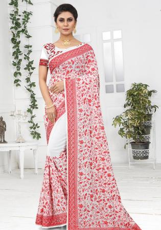 Picture of Taking Georgette White Saree