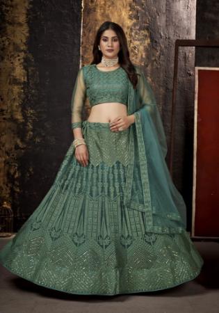 Picture of Radiant Net Dark Slate Grey Lehenga Choli