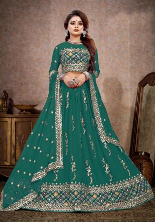 Picture of Sublime Georgette Sea Green Lehenga Choli