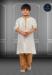 Picture of Bewitching Silk White Kids Kurta Pyjama