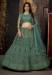 Picture of Superb Net Dark Sea Green Lehenga Choli