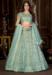 Picture of Pleasing Net Dark Sea Green Lehenga Choli