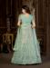 Picture of Pleasing Net Dark Sea Green Lehenga Choli