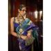 Picture of Excellent Silk Midnight Blue Saree