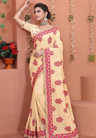 Picture of Splendid Georgette Wheat Saree