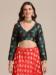 Picture of Comely Silk Fire Brick Lehenga Choli