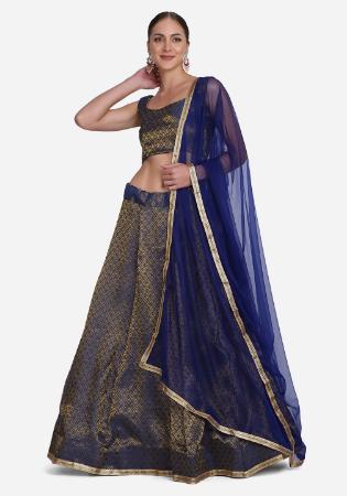 Picture of Lovely Silk Dim Gray Lehenga Choli