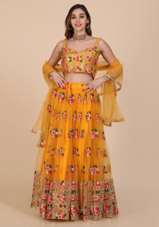 Picture of Sublime Silk Chocolate Lehenga Choli