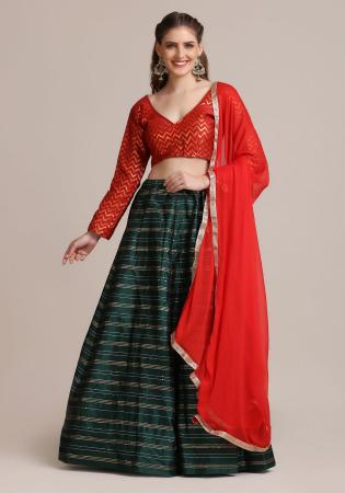 Picture of Splendid Silk Crimson Lehenga Choli