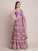 Picture of Radiant Net & Silk Rosy Brown Lehenga Choli