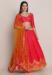 Picture of Lovely Net & Silk Crimson Lehenga Choli