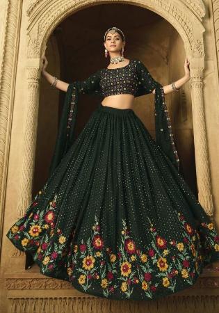 Picture of Beauteous Georgette Dark Slate Grey Lehenga Choli