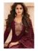 Picture of Sublime Georgette Maroon Straight Cut Salwar Kameez