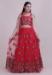 Picture of Admirable Net & Silk Fire Brick Lehenga Choli