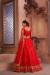 Picture of Alluring Net Crimson Lehenga Choli