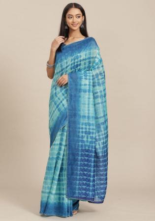 Picture of Beauteous Silk Cadet Blue Saree