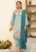 Picture of Georgette Light Steel Blue Straight Cut Salwar Kameez