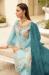 Picture of Georgette Light Steel Blue Straight Cut Salwar Kameez