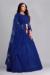 Picture of Gorgeous Net Midnight Blue Lehenga Choli