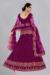 Picture of Comely Net & Silk Dark Magenta Lehenga Choli