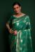 Picture of Stunning Silk Dark Green Saree