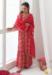 Picture of Sublime Synthetic Fire Brick Readymade Salwar Kameez