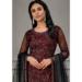 Picture of Good Looking Net Maroon Straight Cut Salwar Kameez