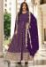 Picture of Georgette Dark Orchid Straight Cut Salwar Kameez