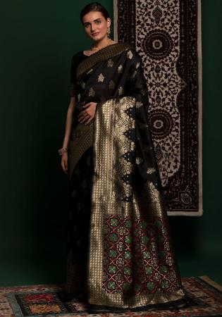 Picture of Radiant Silk Black Saree