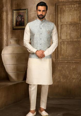 Picture of Admirable Silk Beige Kurtas