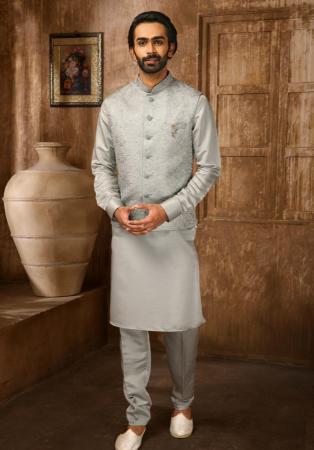 Picture of Shapely Silk Dark Grey Kurtas