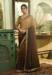 Picture of Lovely Crepe Saddle Brown Saree