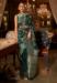 Picture of Comely Satin Dark Green Saree