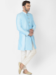 Picture of Sightly Silk Pale Turquoise Kurtas