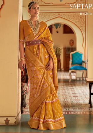 Picture of Exquisite Silk Saddle Brown Saree