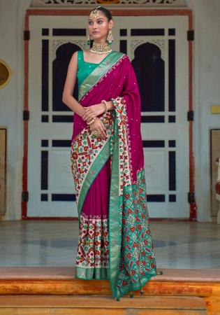 Picture of Wonderful Silk Purple Saree