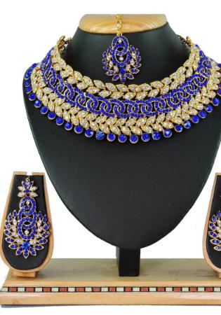 Picture of Bewitching Midnight Blue Necklace Set