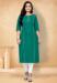 Picture of Sightly Cotton Teal Kurtis & Tunic