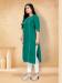 Picture of Sightly Cotton Teal Kurtis & Tunic