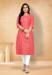 Picture of Gorgeous Cotton Salmon Kurtis & Tunic