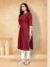 Picture of Appealing Cotton Maroon Kurtis & Tunic