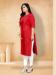 Picture of Magnificent Cotton Crimson Kurtis & Tunic