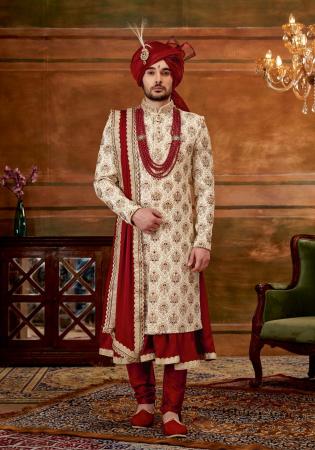 Picture of Superb Silk Sienna Sherwani